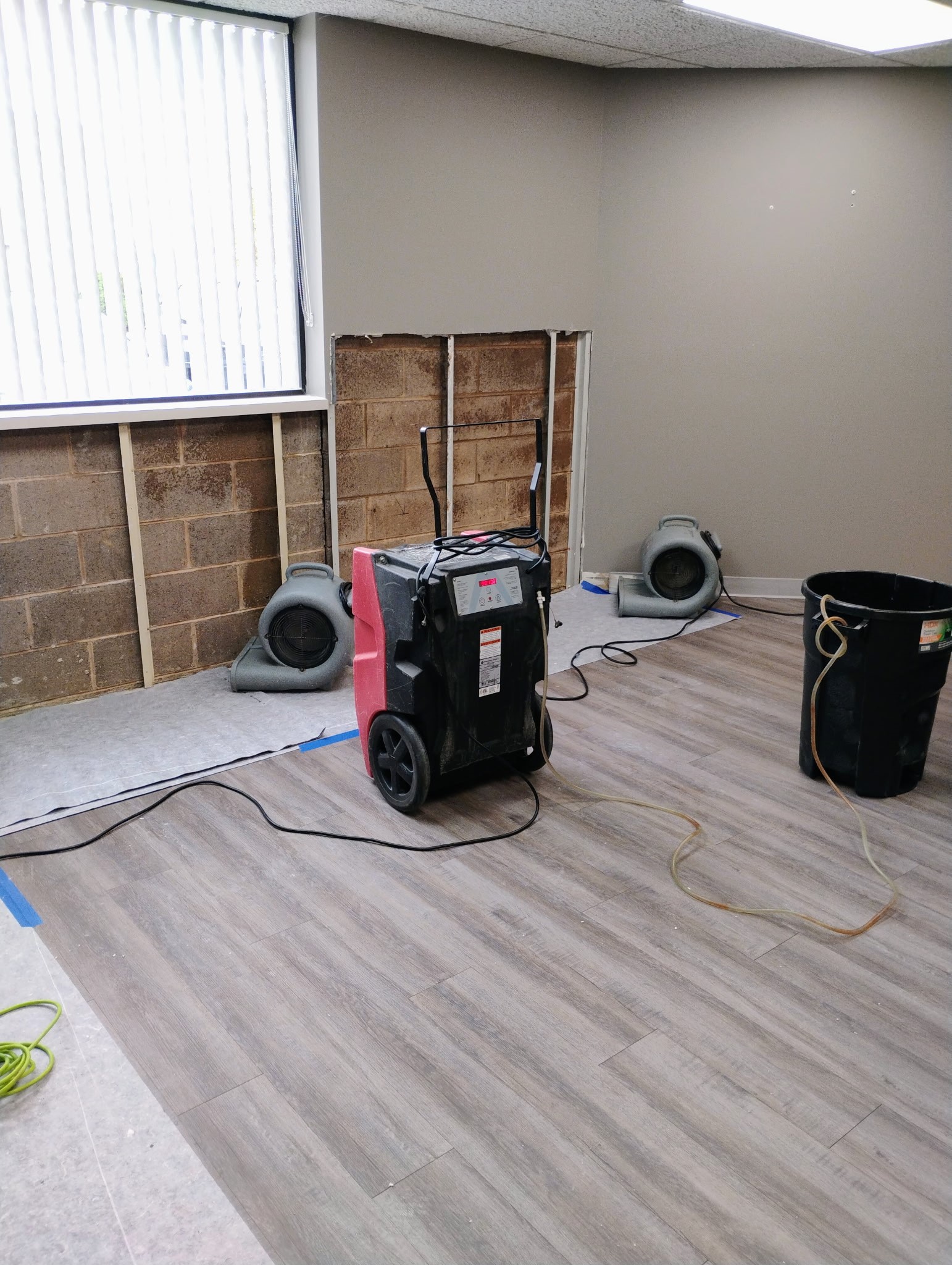 Water damage restoration project in Clinton Township Michigan