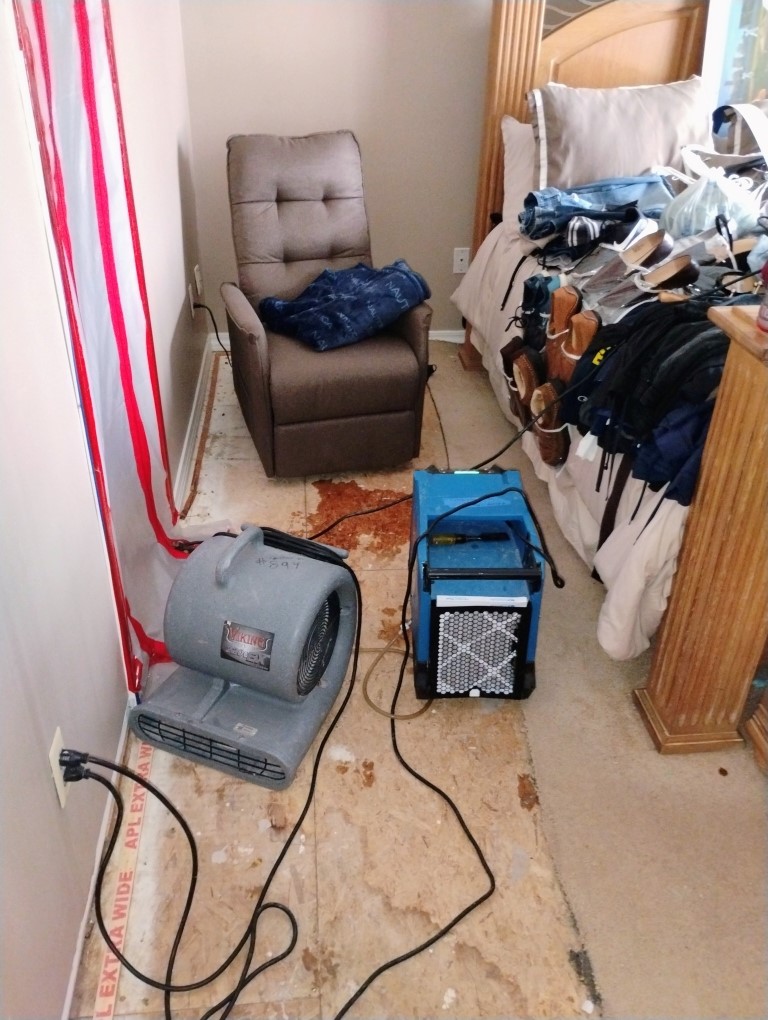 Professional bathroom water damage mitigation in Ypsilanti Michigan