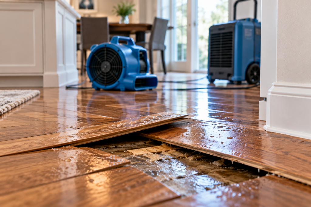 Water Under Hardwood Floors